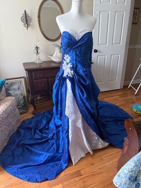 Royal Blue Ball Gown/Wedding Dress